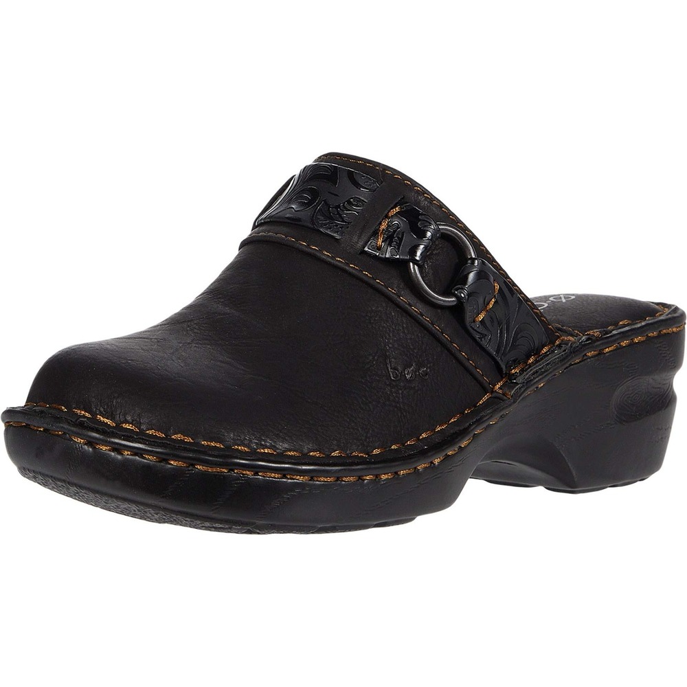 B.O.C. Born Madeline Mule Clog Comfort Shoe Black Size 8 Office Boho Casual